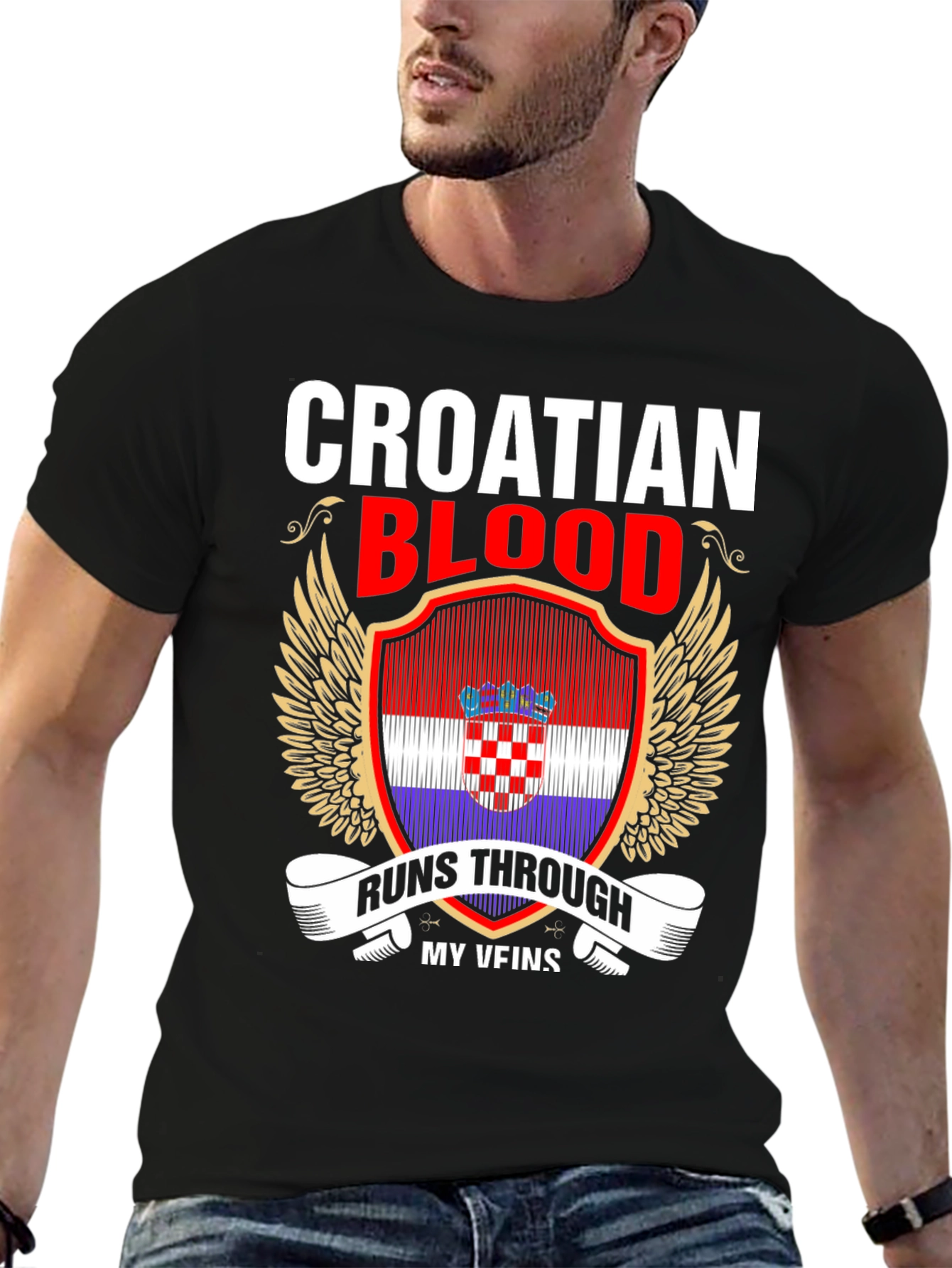 Croatian Blood Runs Through My Veins T-Shirt