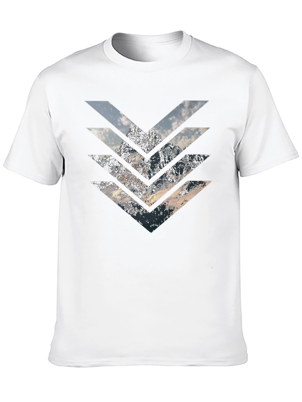 Mountain Arrow T-Shirt - Stylish Geometric Design