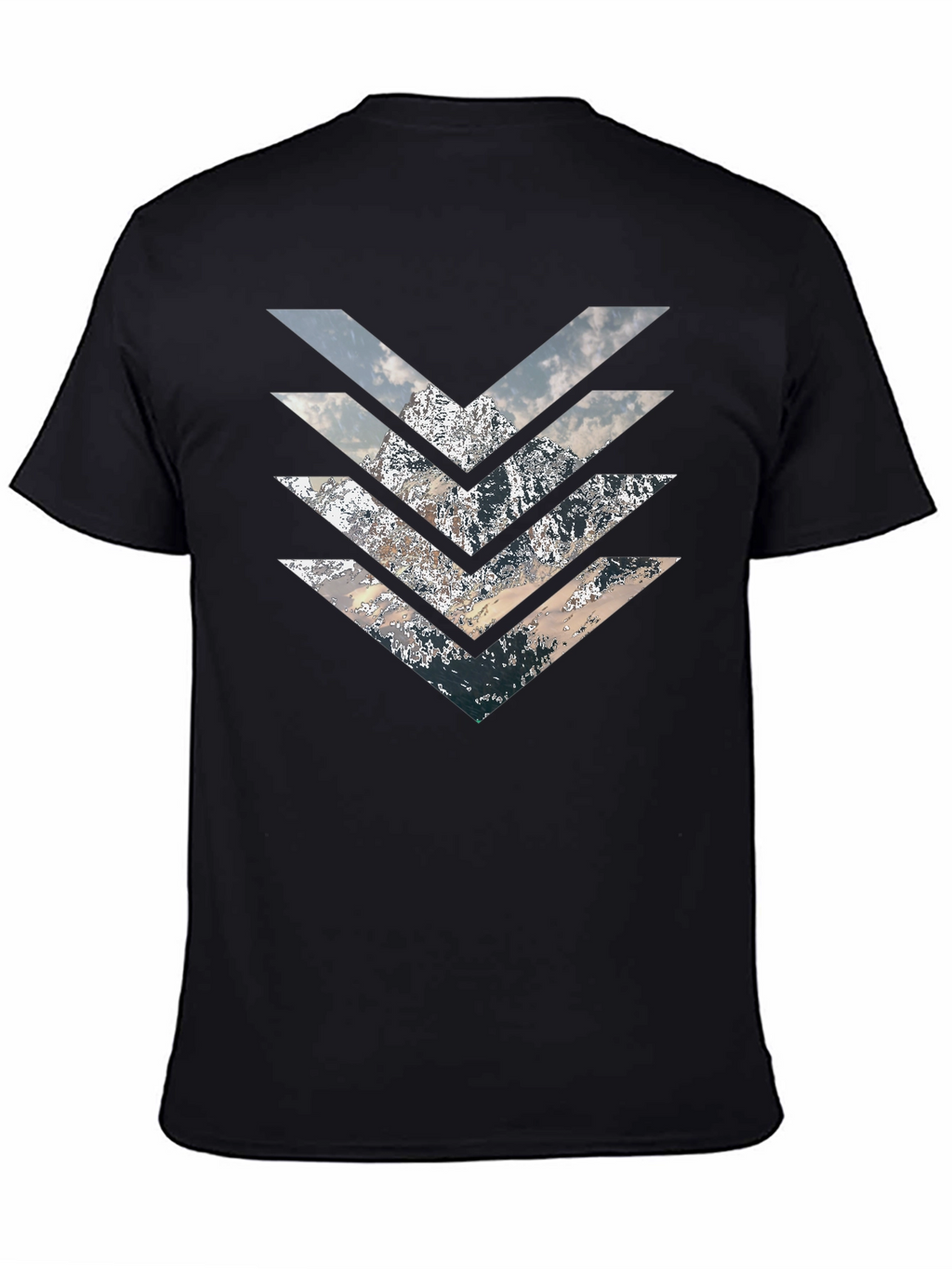 Mountain Arrow T-Shirt - Stylish Geometric Design