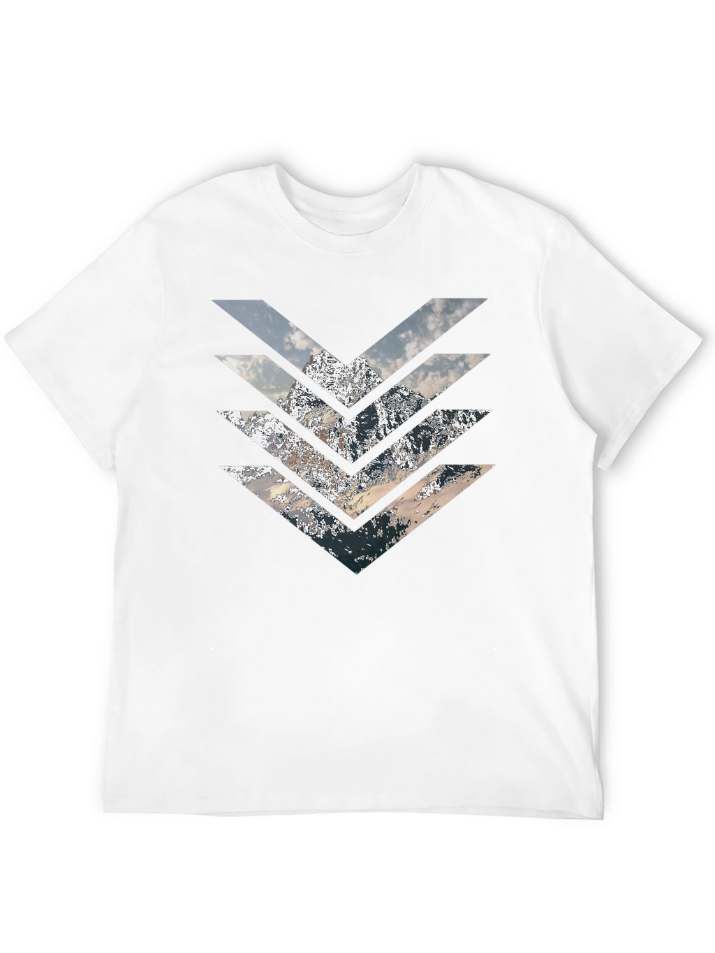 Mountain Arrow T-Shirt - Stylish Geometric Design