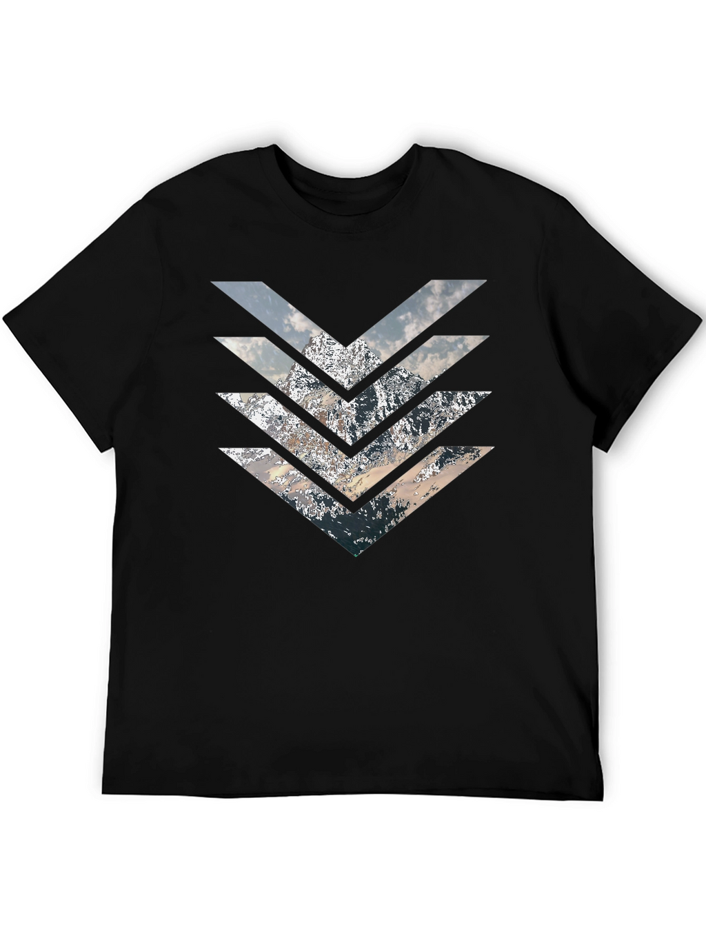 Mountain Arrow T-Shirt - Stylish Geometric Design