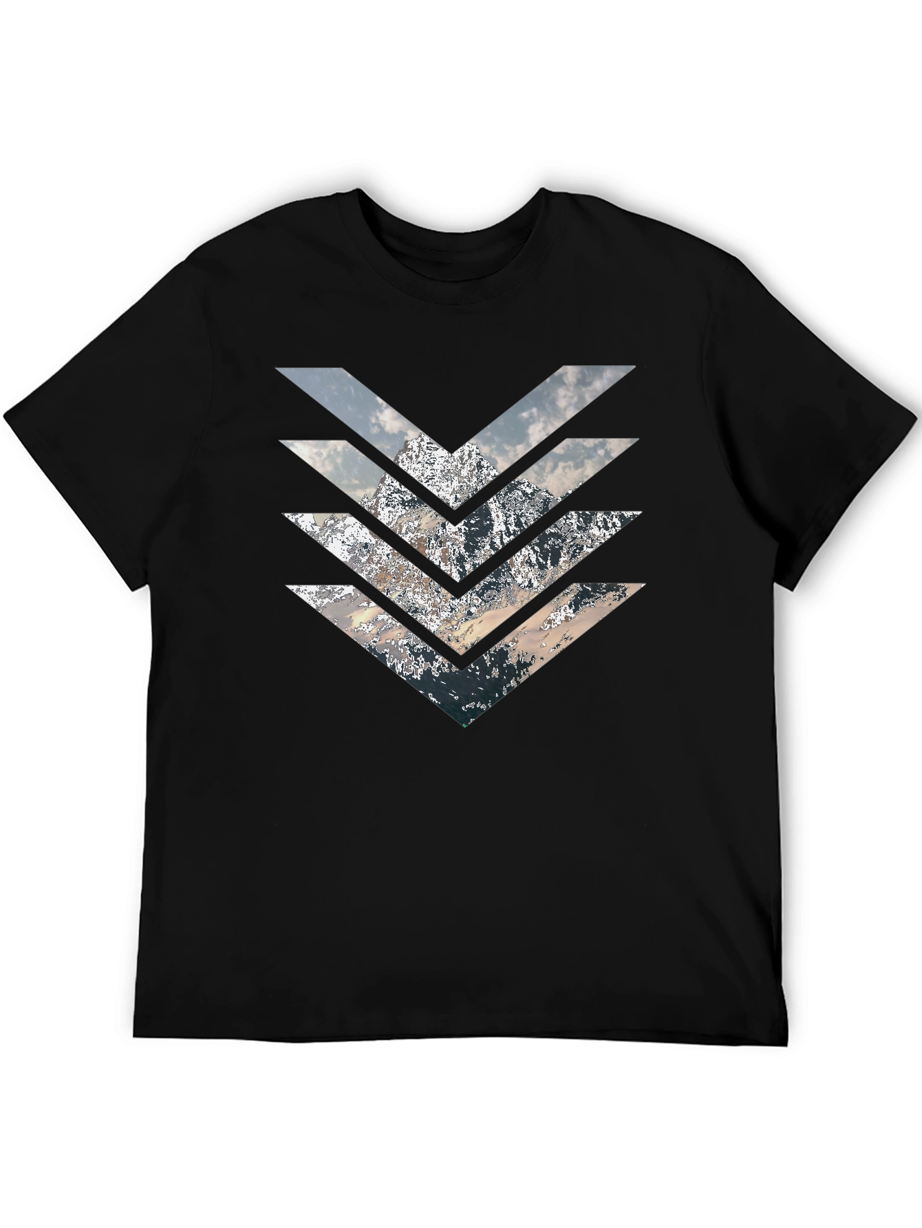 Mountain Arrow T-Shirt - Stylish Geometric Design