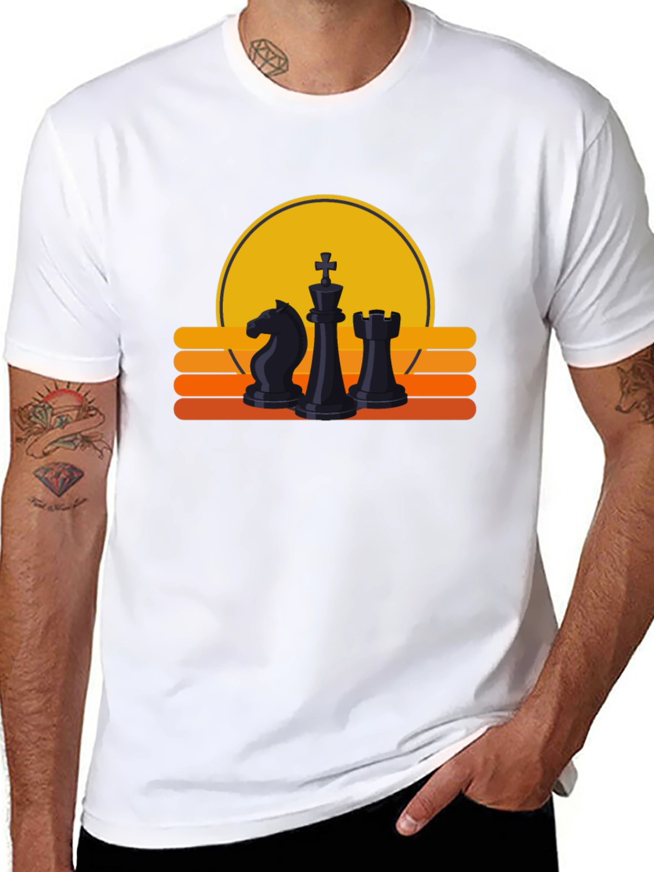 Chess Sunset T-Shirt - Stylish and Unique Design