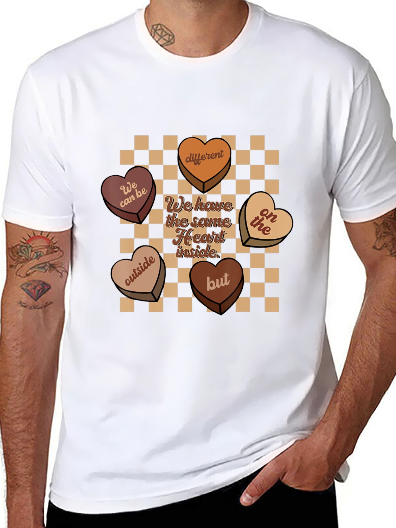 Heart Candies Graphic Tee -  Same Heart Inside