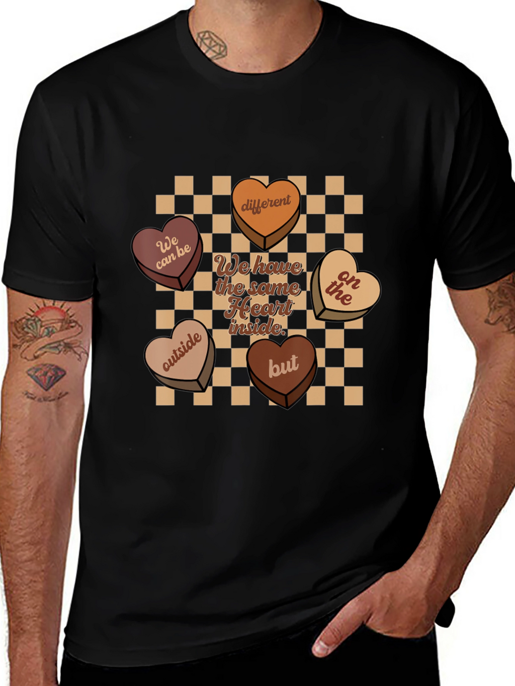 Heart Candies Graphic Tee -  Same Heart Inside