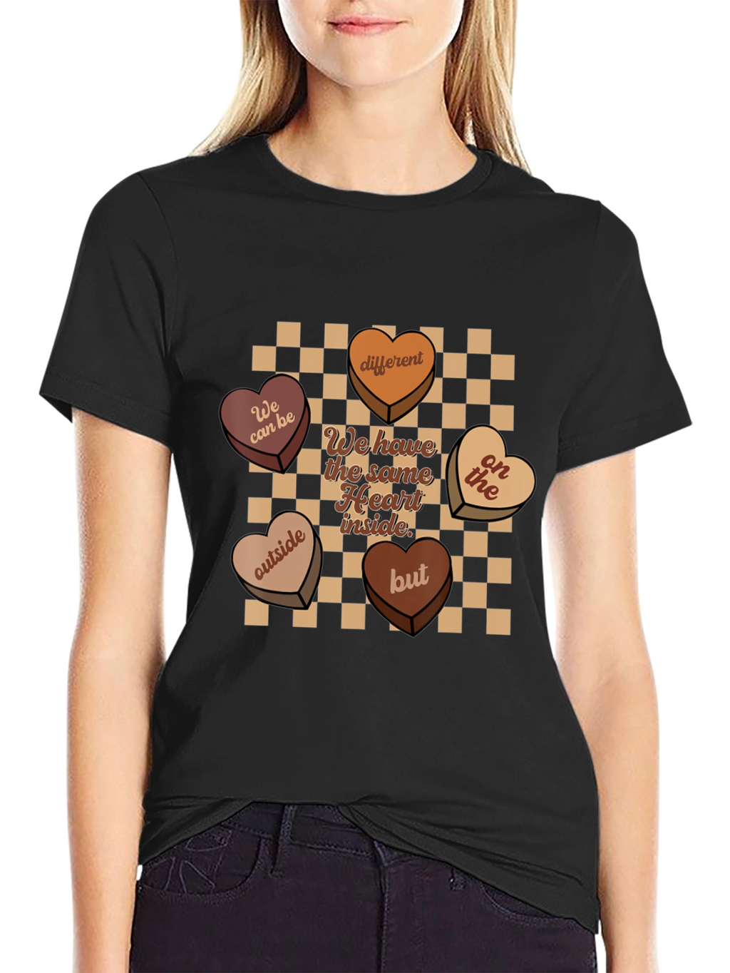 Heart Candies Graphic Tee -  Same Heart Inside