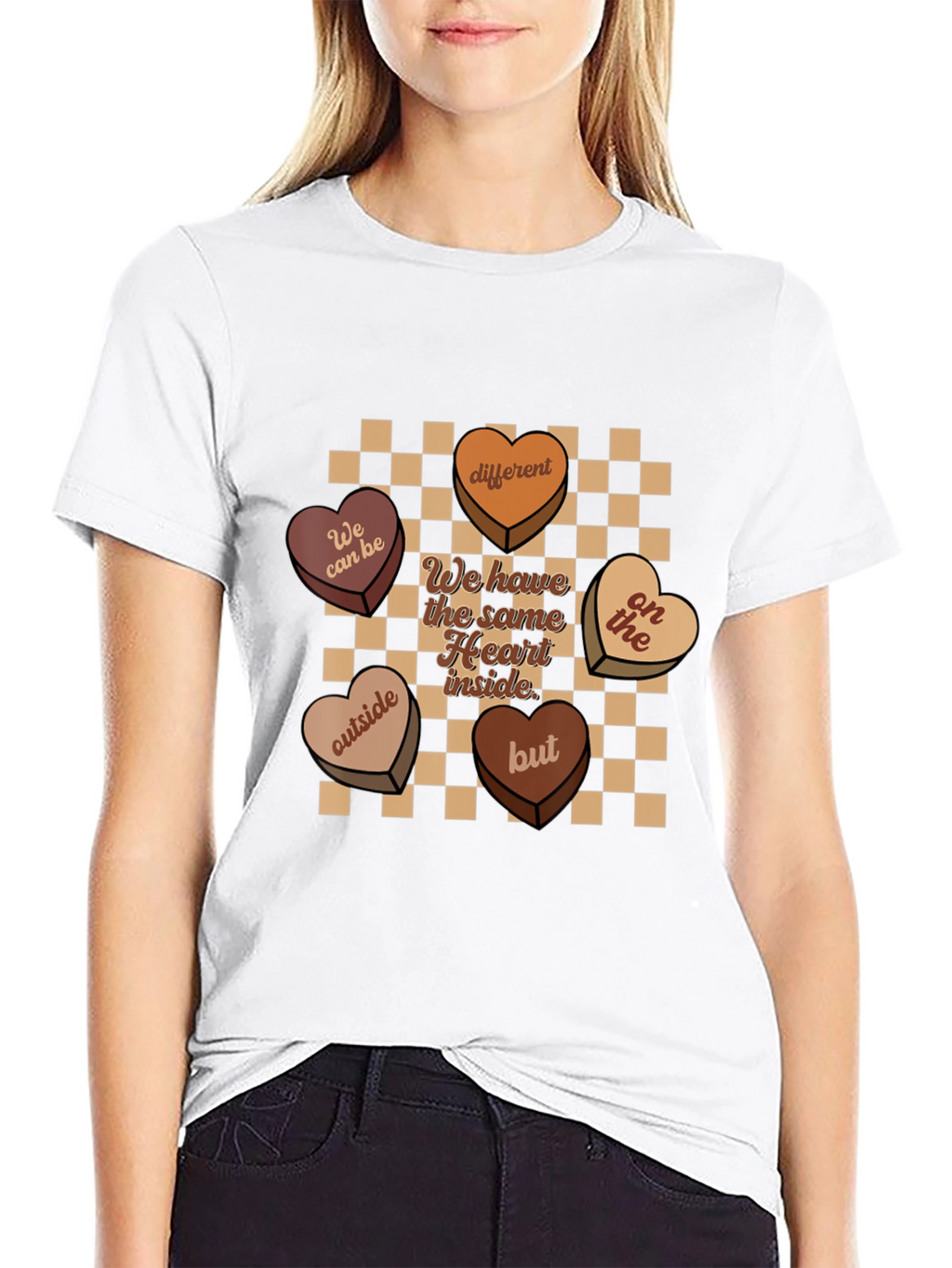 Heart Candies Graphic Tee -  Same Heart Inside