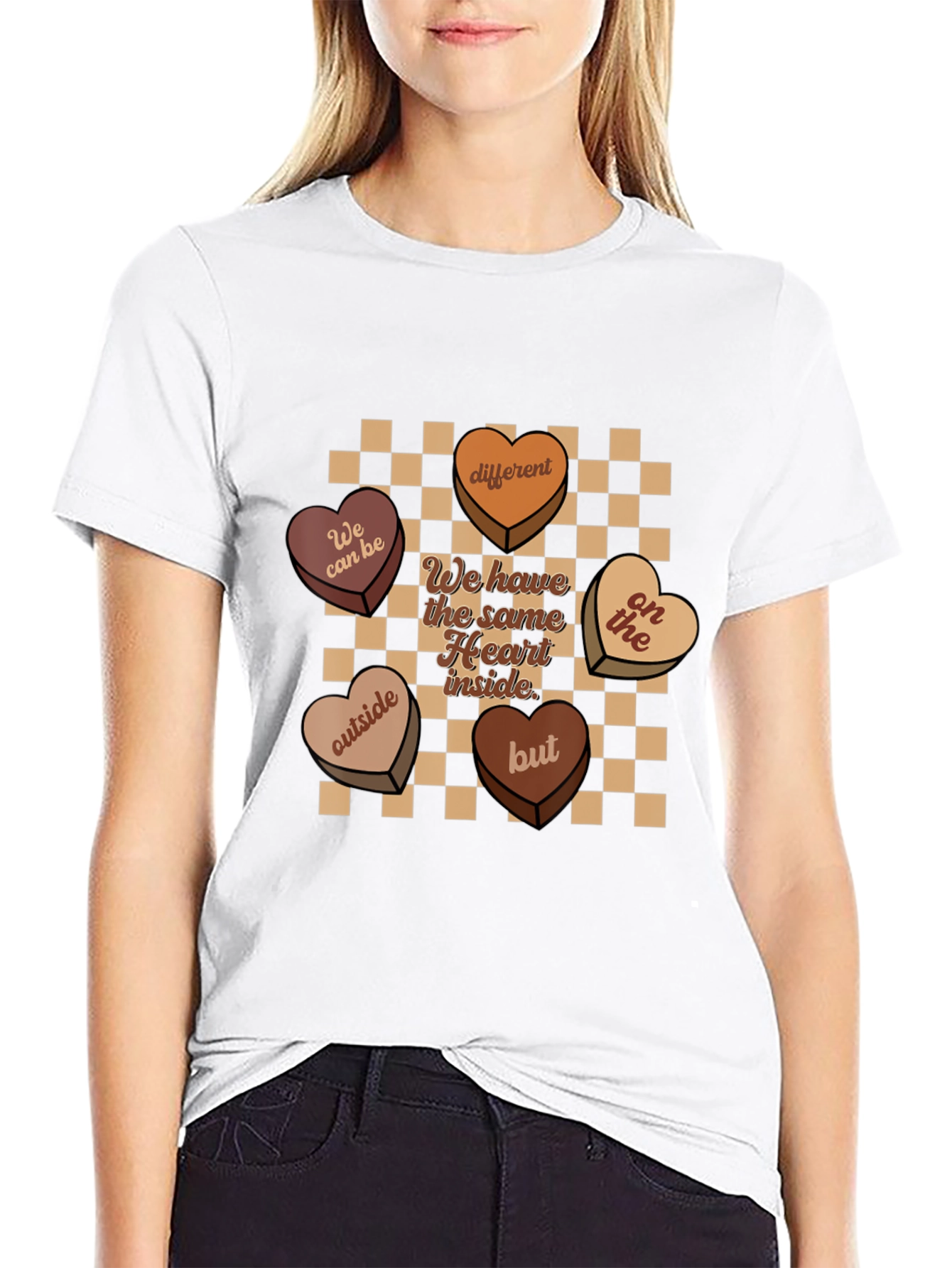Heart Candies Graphic Tee -  Same Heart Inside