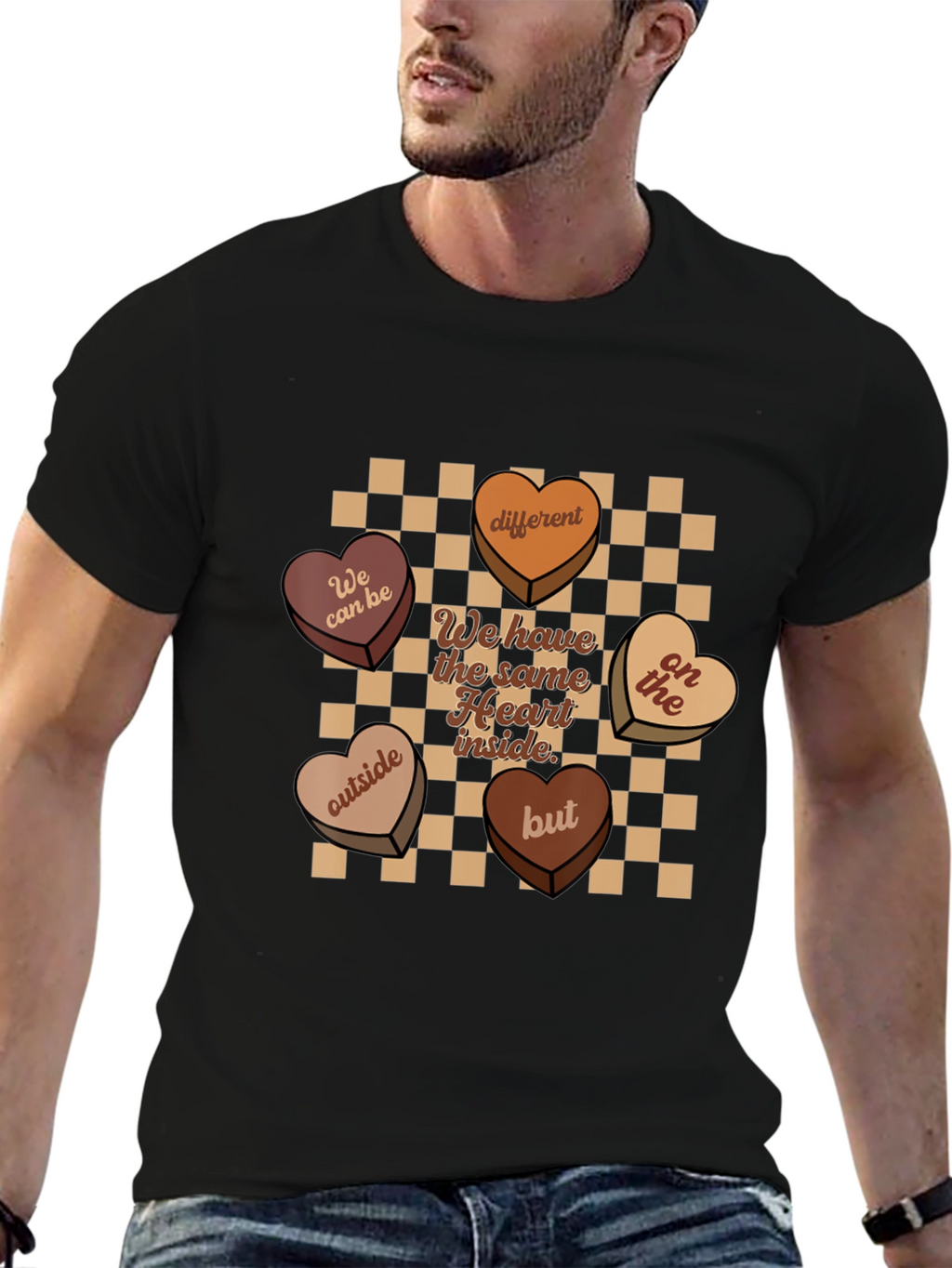 Heart Candies Graphic Tee -  Same Heart Inside