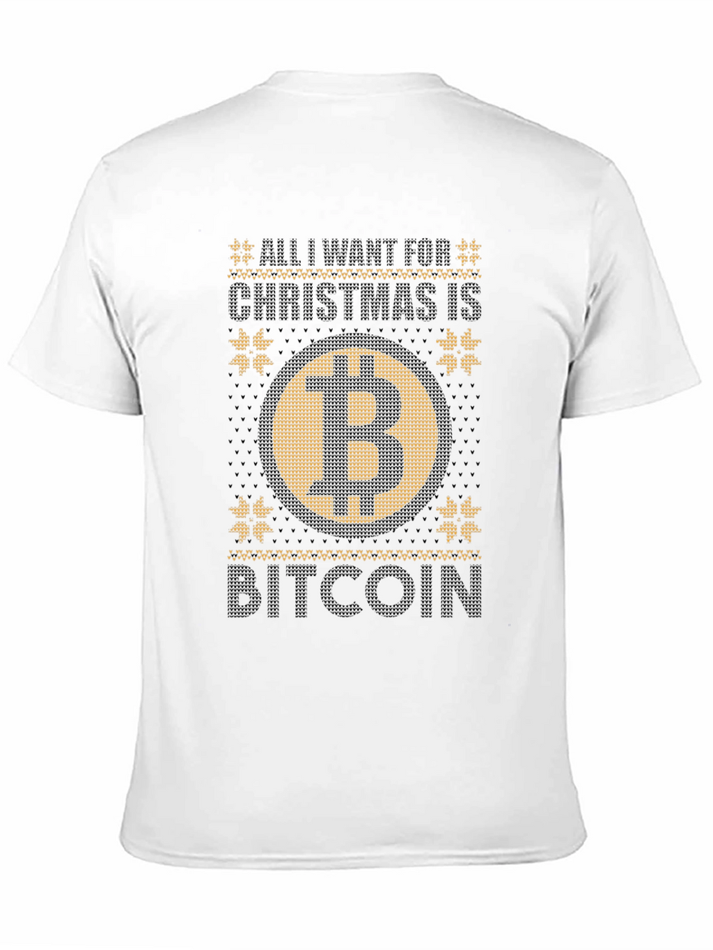 Bitcoin Christmas Sweater Graphic Tee