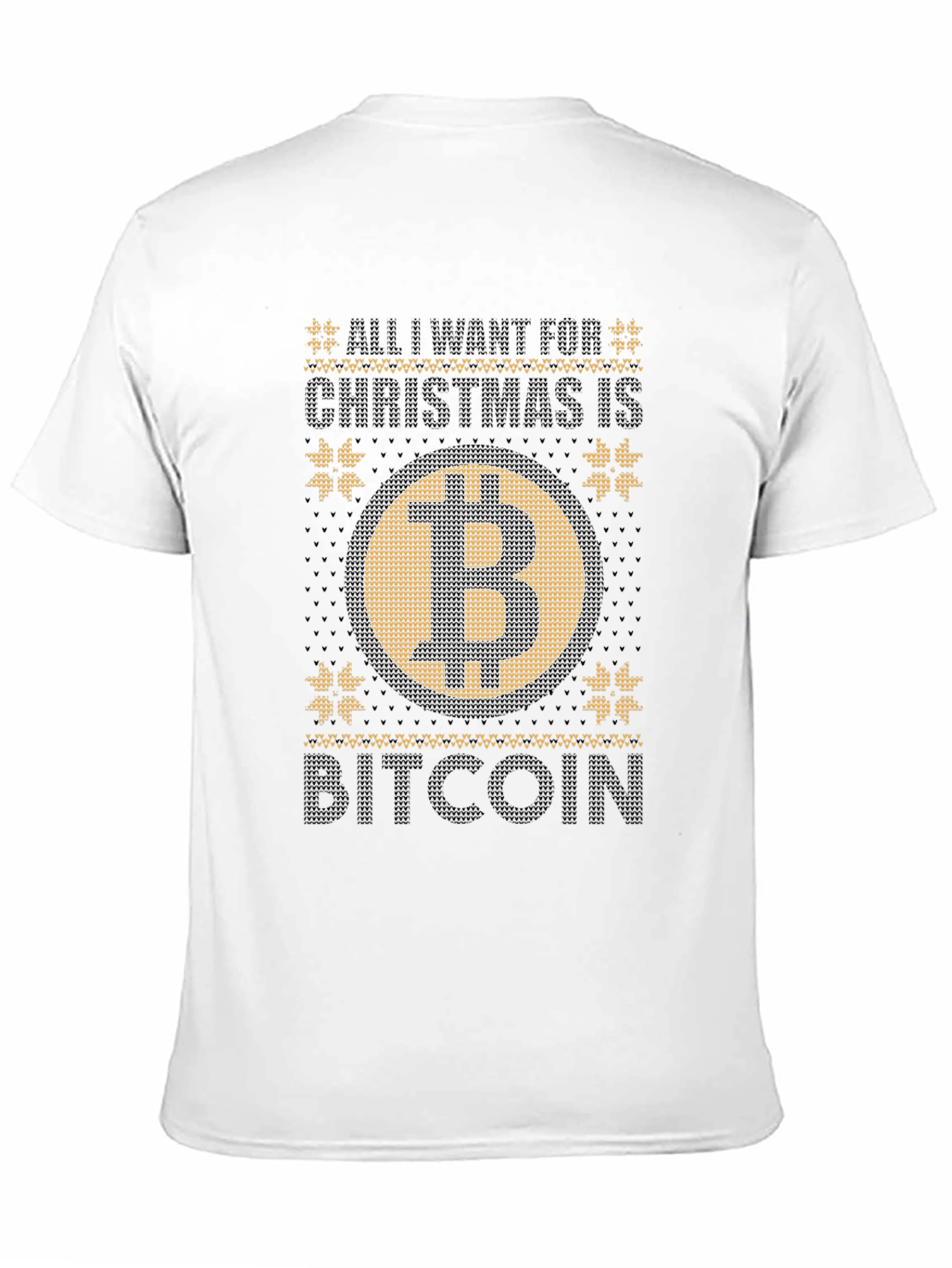 Bitcoin Christmas Sweater Graphic Tee