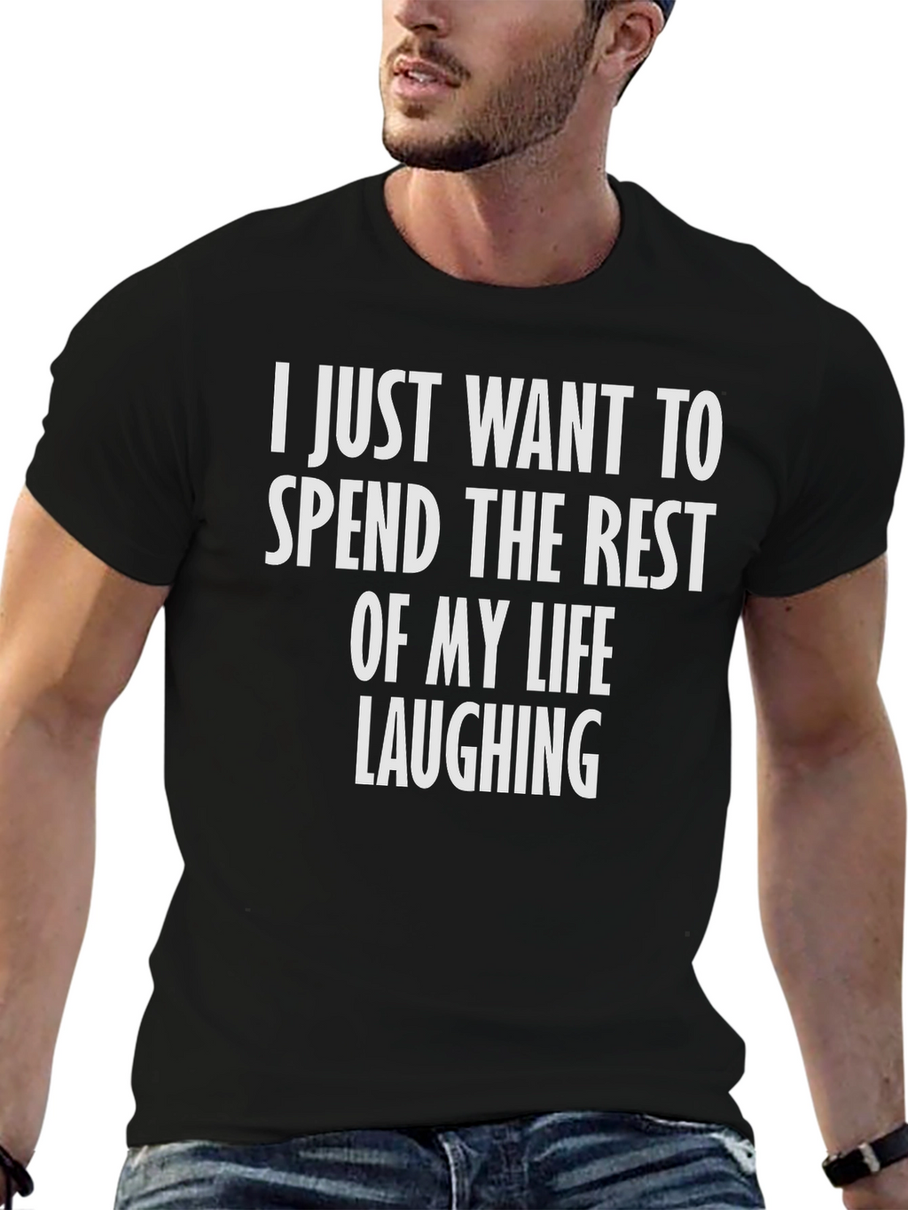 Laughing T-Shirt - Spend Life Laughing