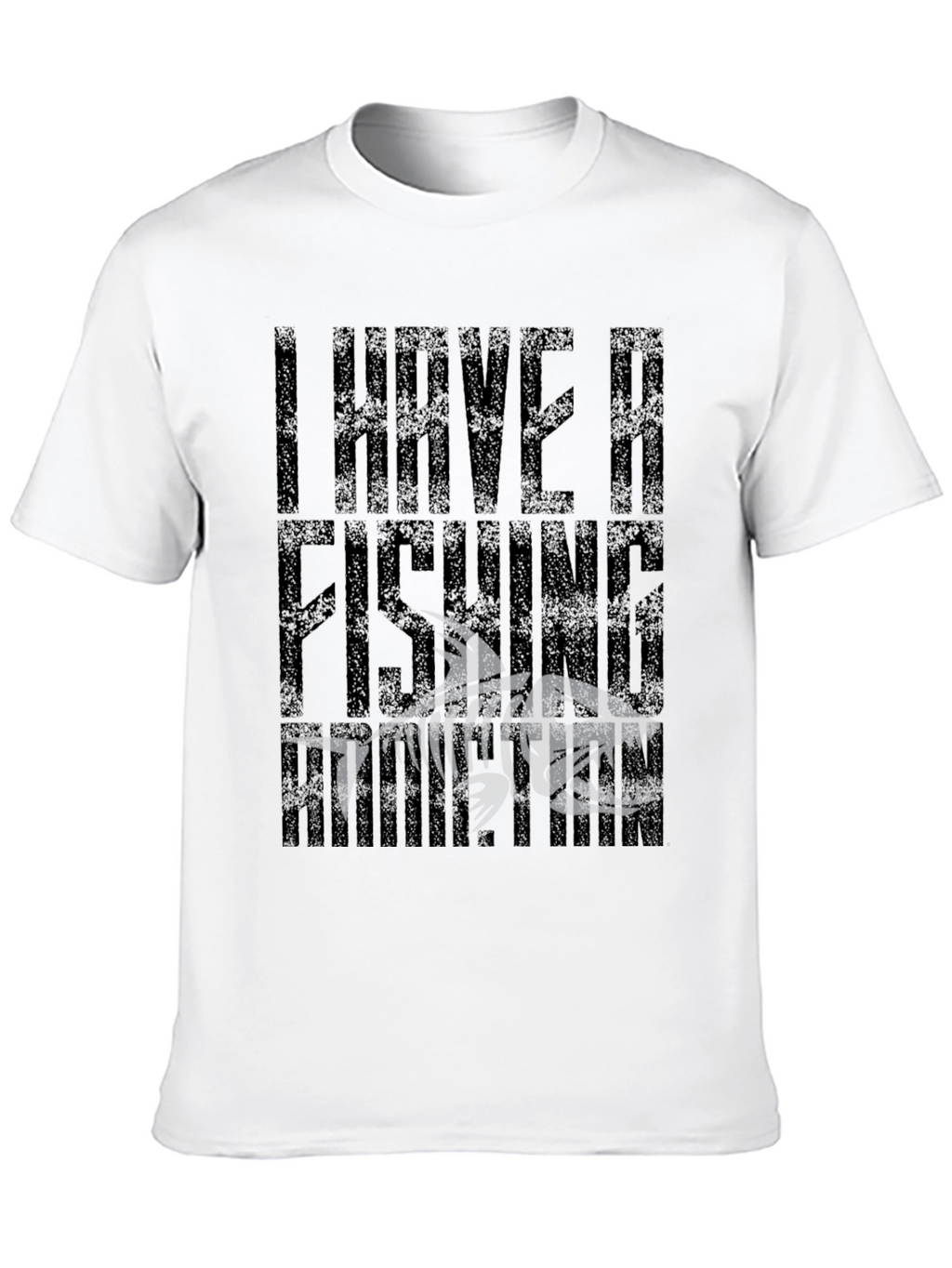 I Have A Fishing Problem Black Graphic T-Shirt