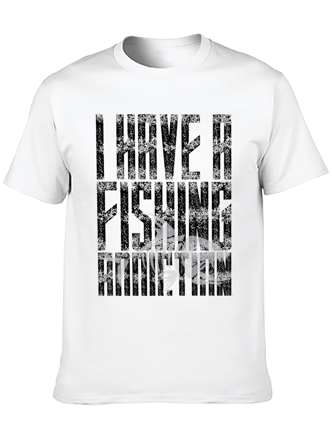 I Have A Fishing Problem Black Graphic T-Shirt