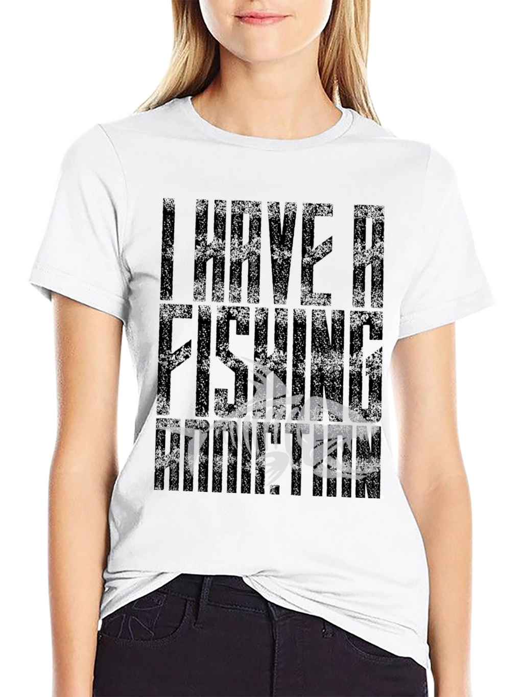 I Have A Fishing Problem Black Graphic T-Shirt