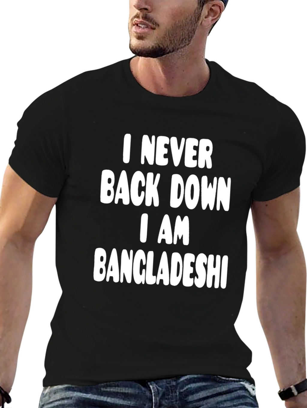 I Never Back Down Bangladeshi Pride T-Shirt
