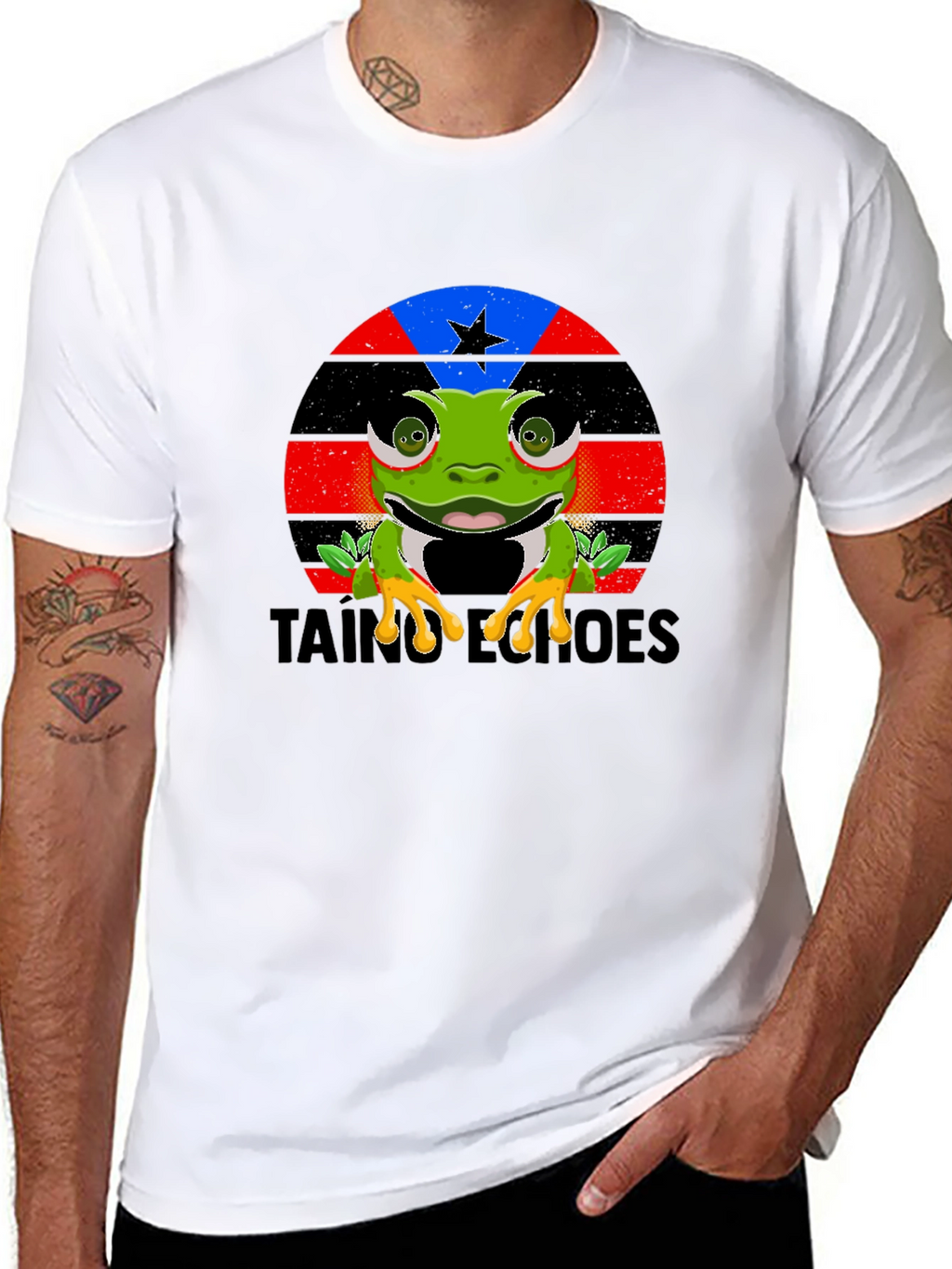 Taino Heroes Frog Graphic T-Shirt