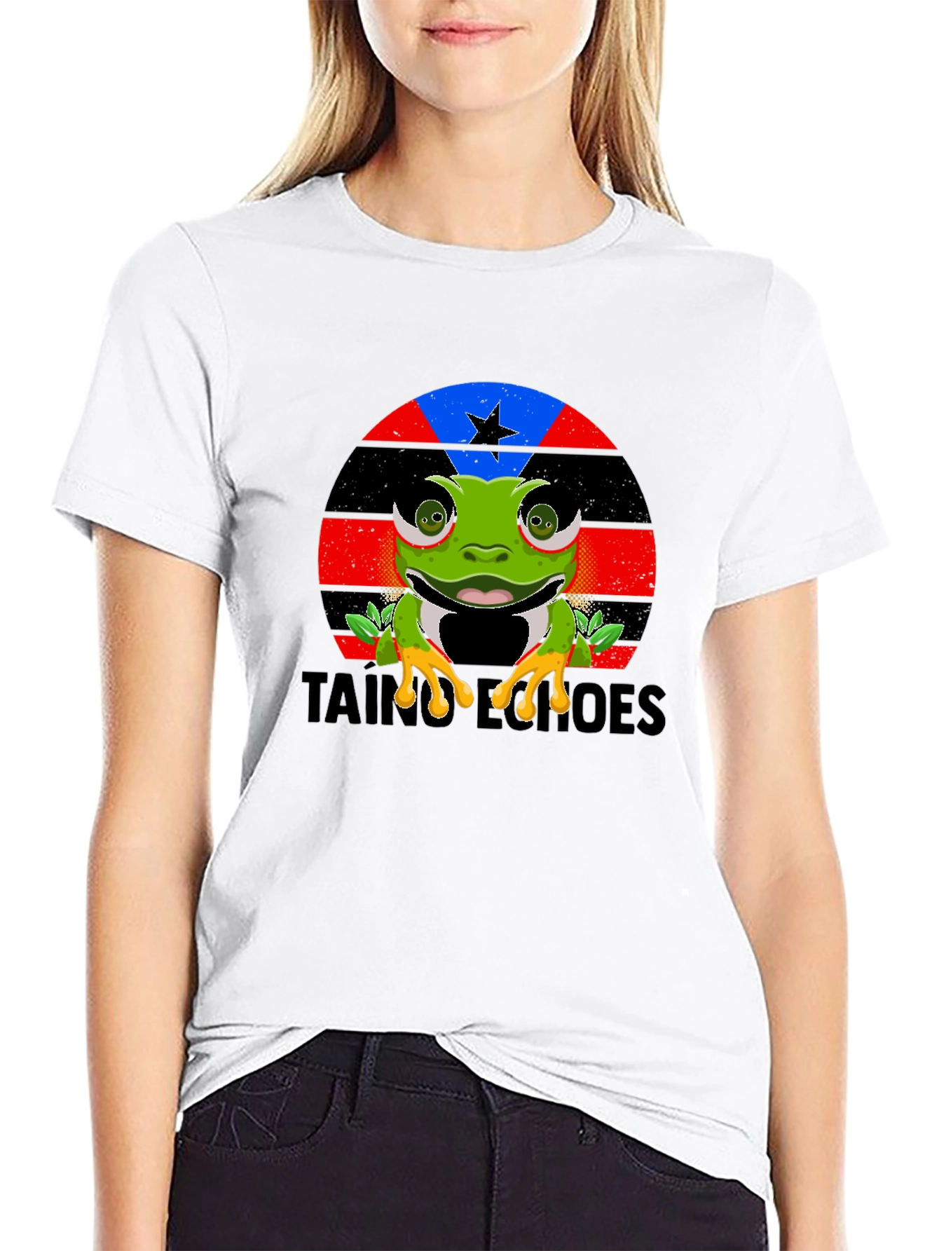 Taino Heroes Frog Graphic T-Shirt