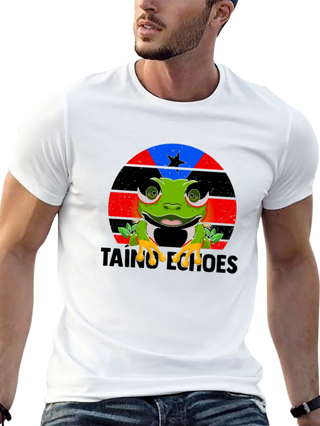 Taino Heroes Frog Graphic T-Shirt