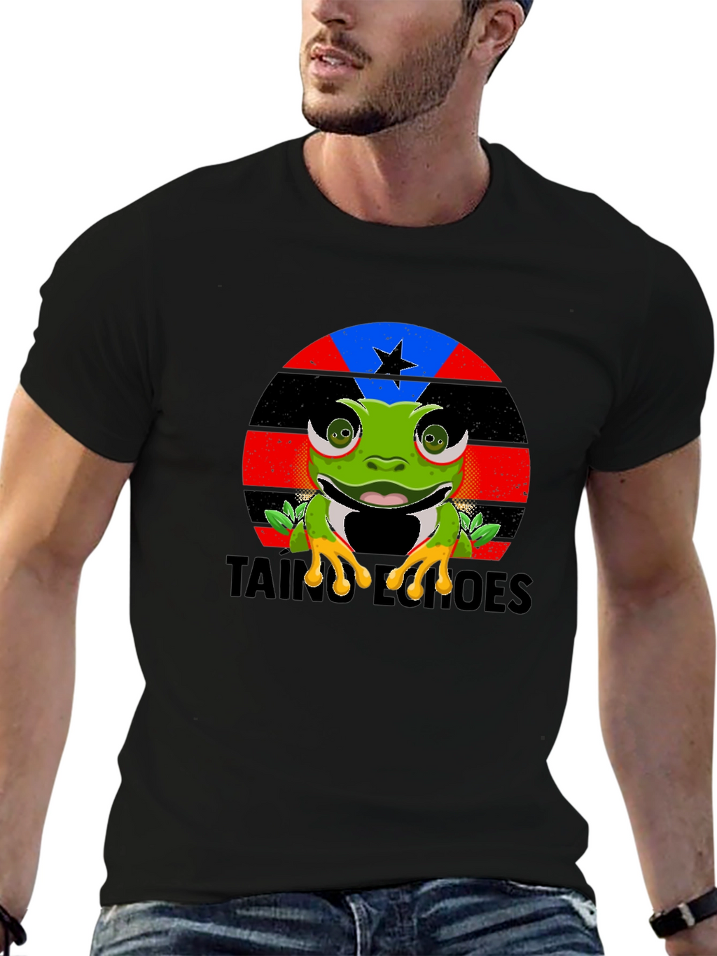 Taino Heroes Frog Graphic T-Shirt