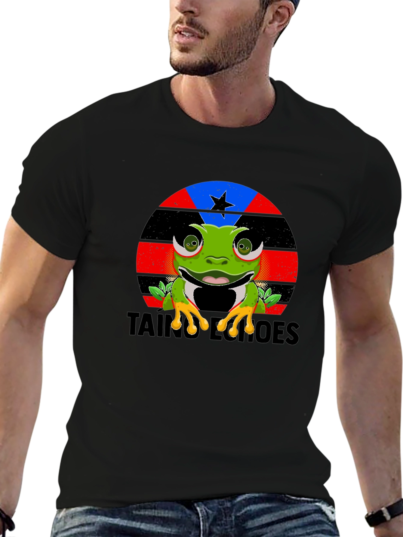Taino Heroes Frog Graphic T-Shirt
