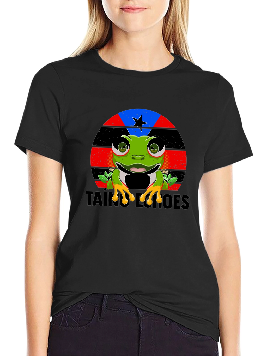 Taino Heroes Frog Graphic T-Shirt