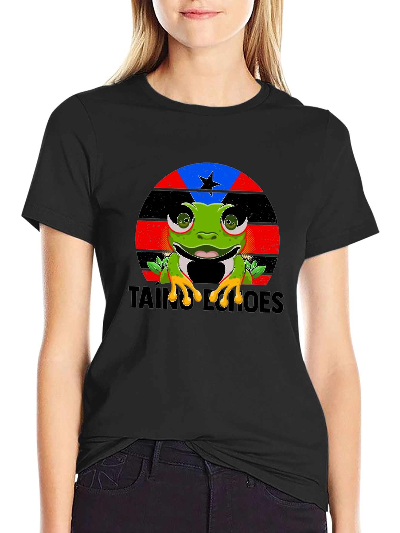 Taino Heroes Frog Graphic T-Shirt