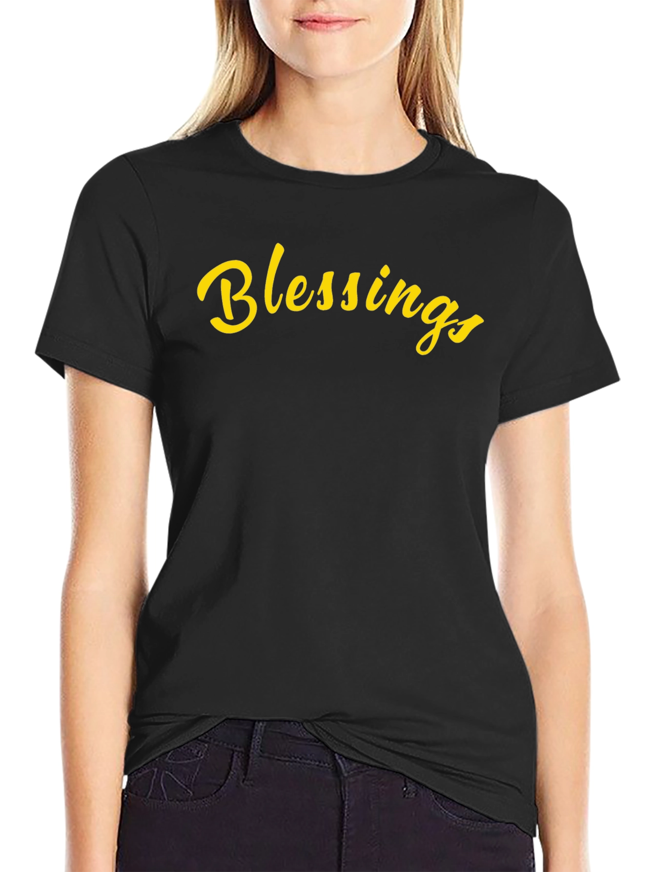 Blessings Graphic Tee - Black