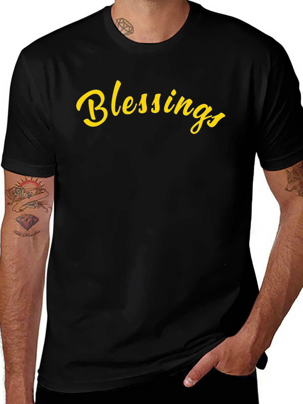 Blessings Graphic Tee - Black