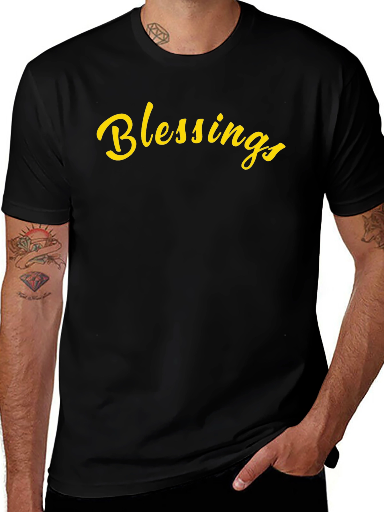 Blessings Graphic Tee - Black