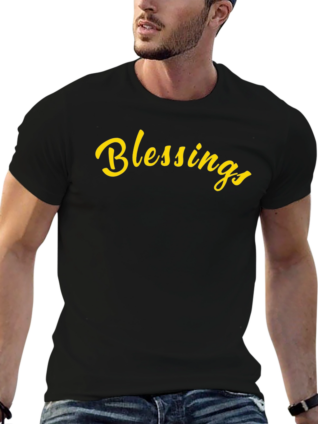 Blessings Graphic Tee - Black