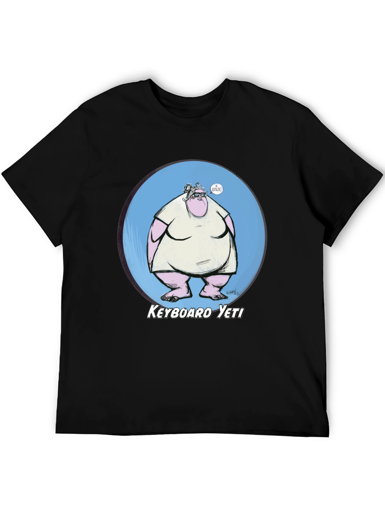 Keyboard Yeti Graphic T-Shirt - Funny Geek Tee