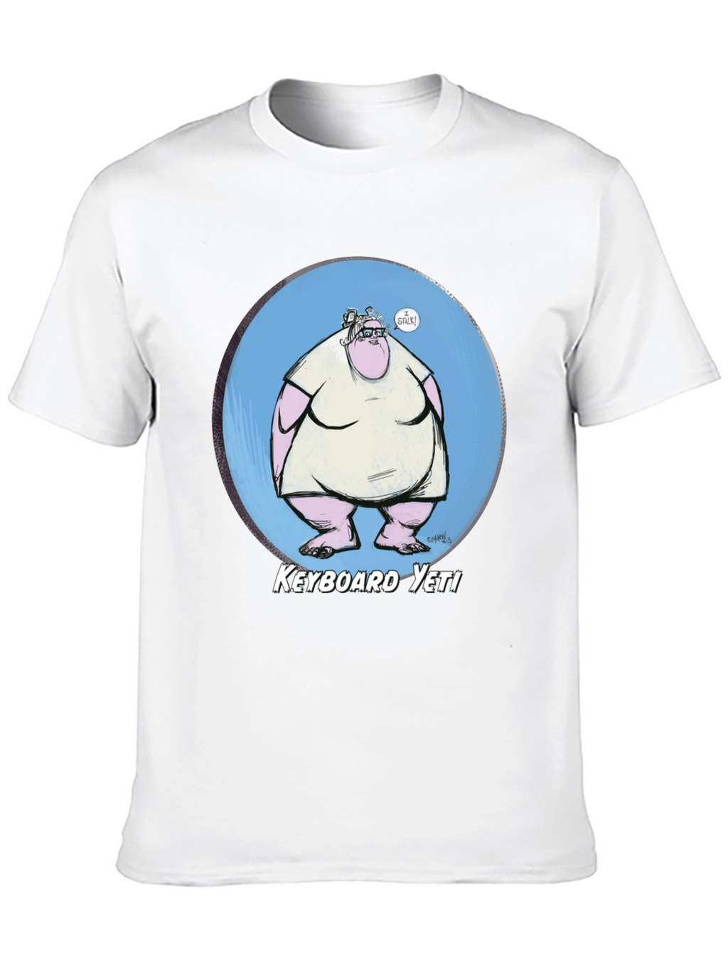 Keyboard Yeti Graphic T-Shirt - Funny Geek Tee
