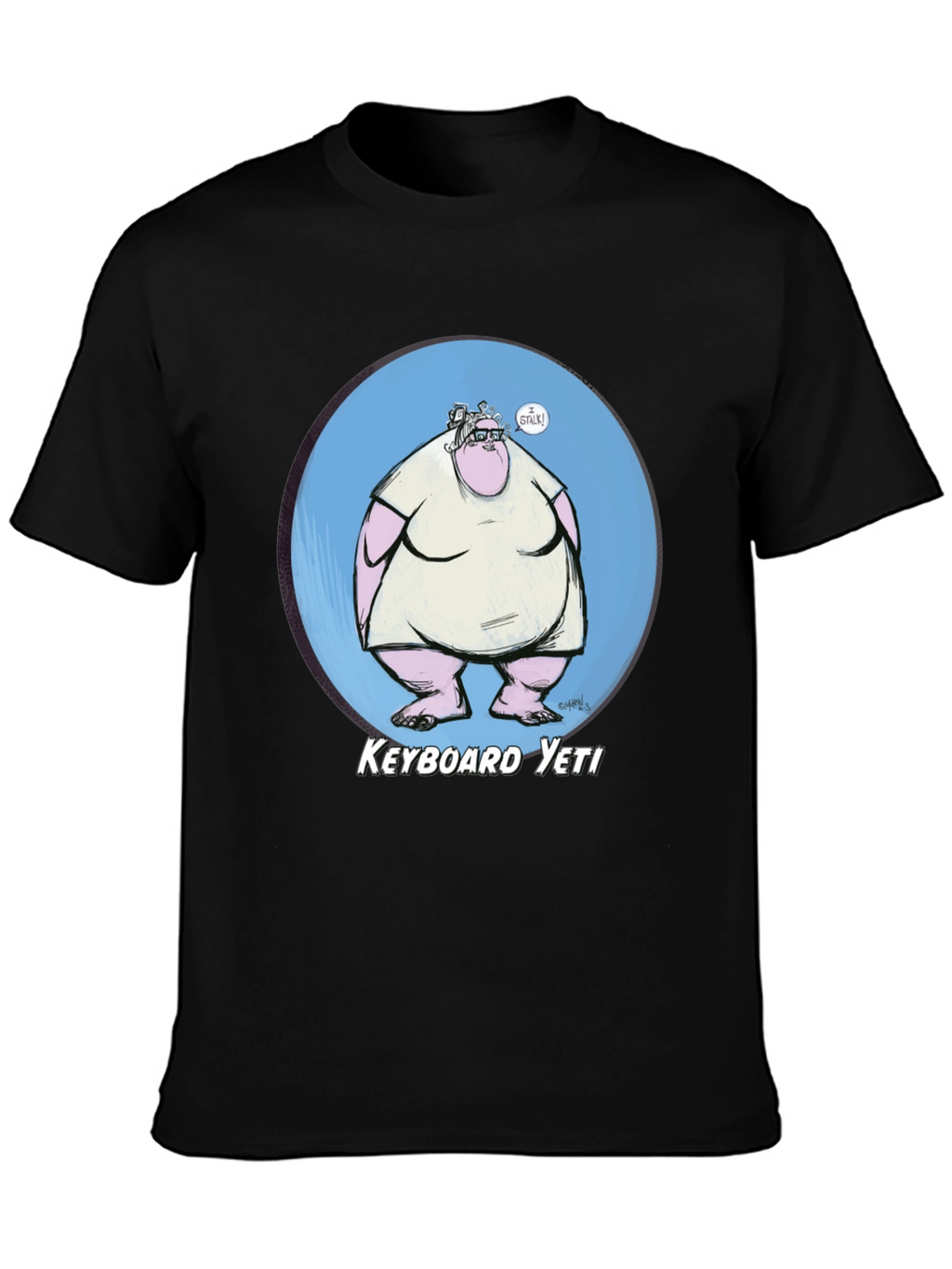 Keyboard Yeti Graphic T-Shirt - Funny Geek Tee