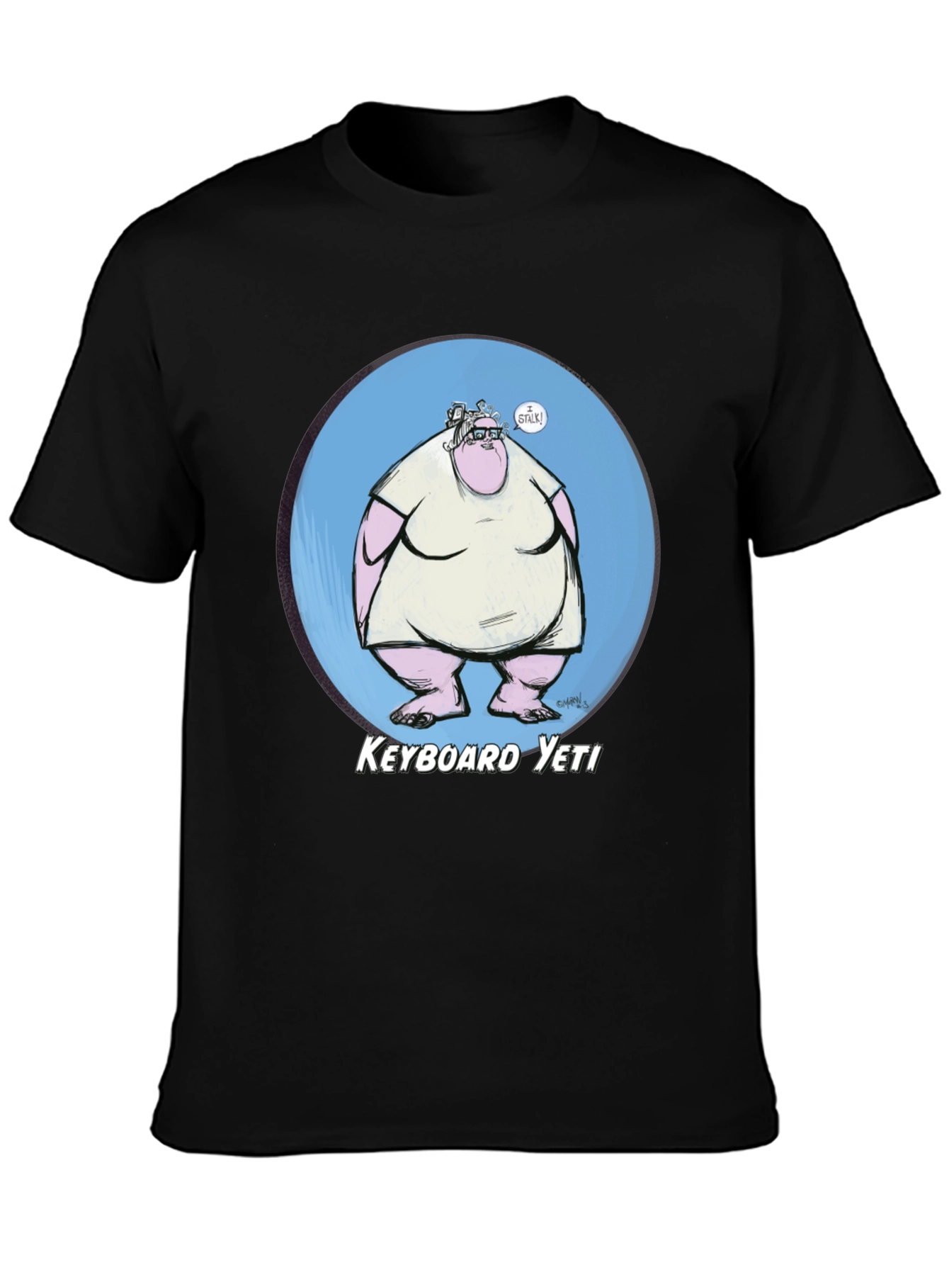Keyboard Yeti Graphic T-Shirt - Funny Geek Tee