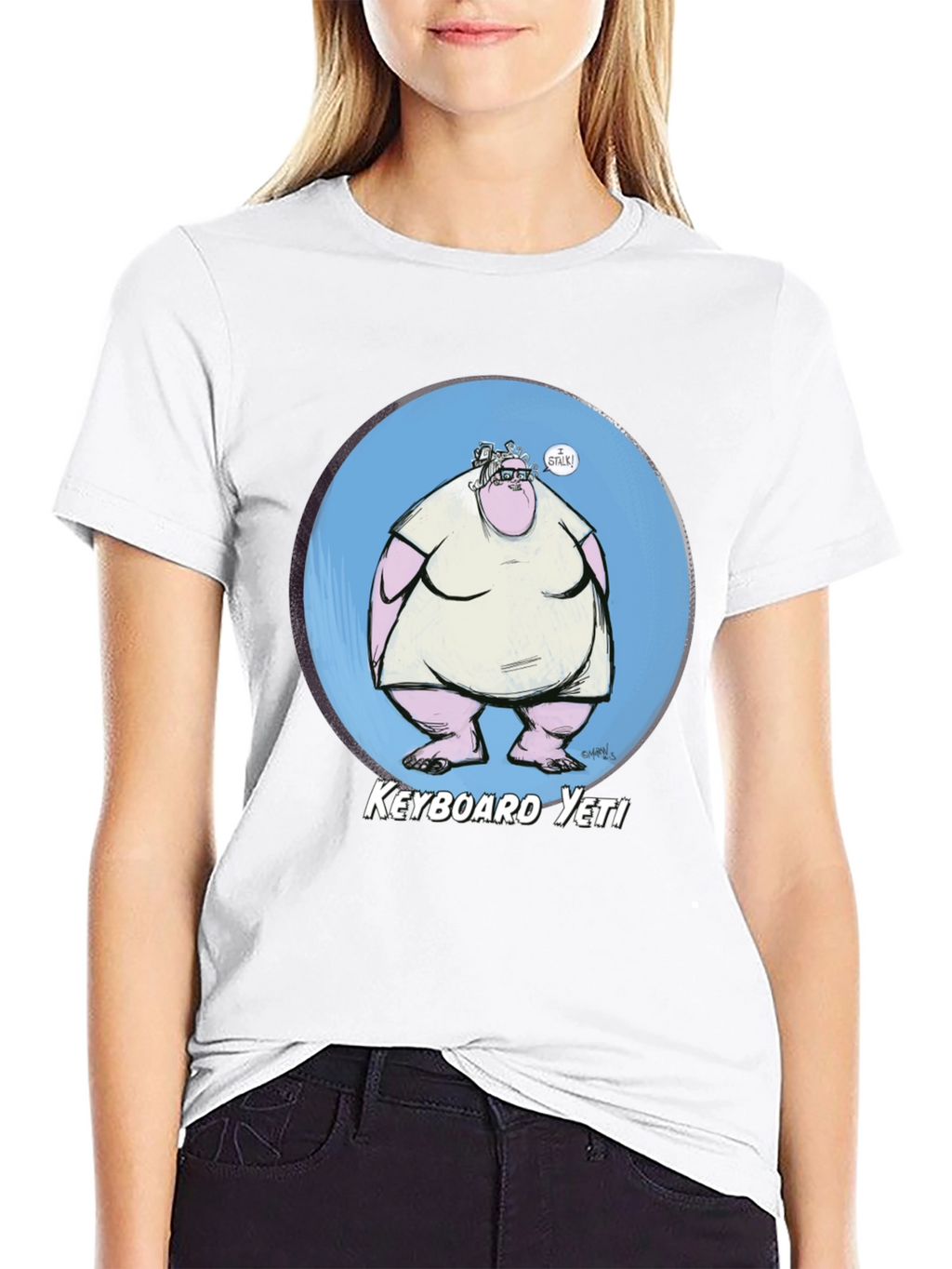 Keyboard Yeti Graphic T-Shirt - Funny Geek Tee