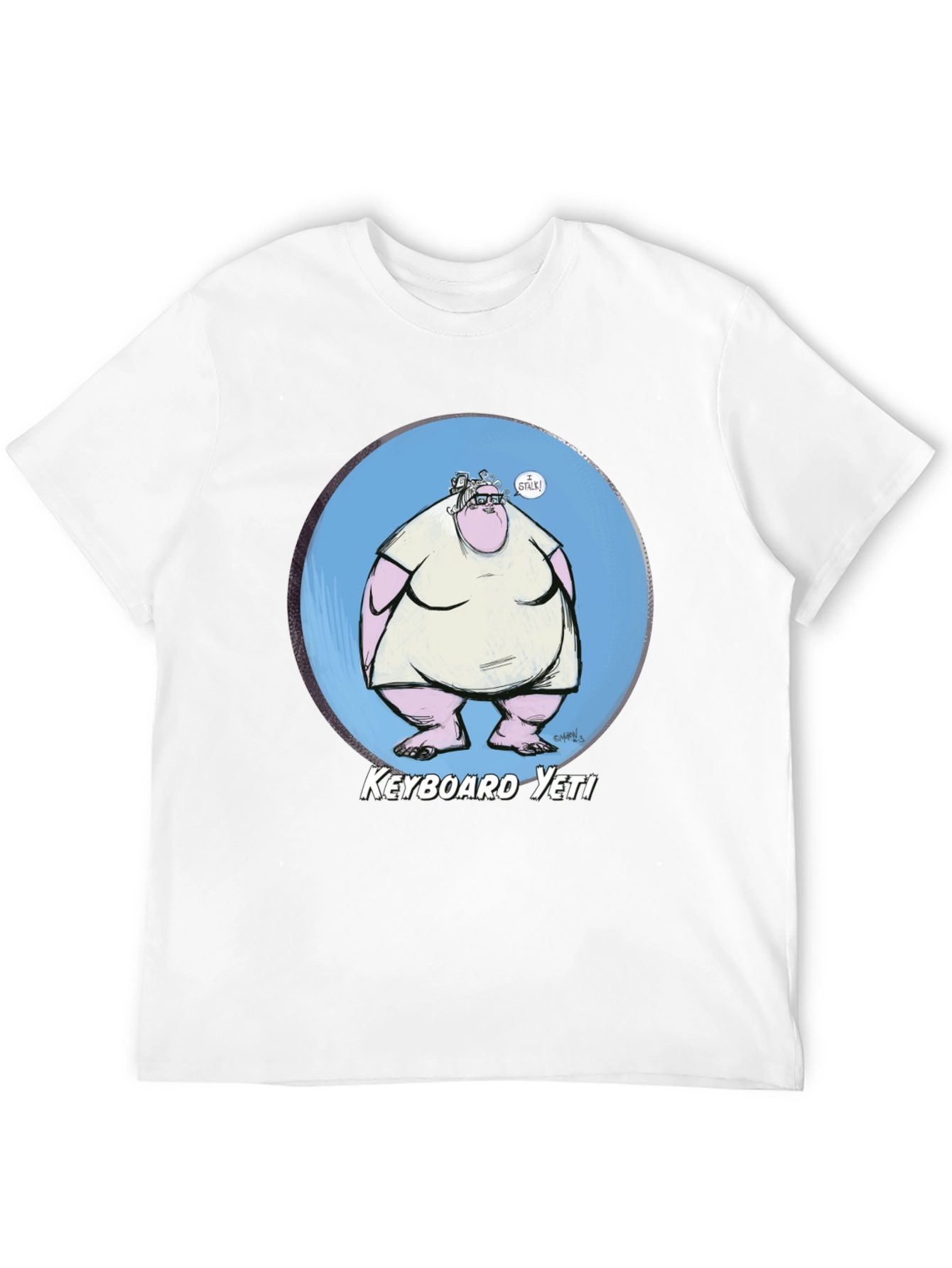 Keyboard Yeti Graphic T-Shirt - Funny Geek Tee