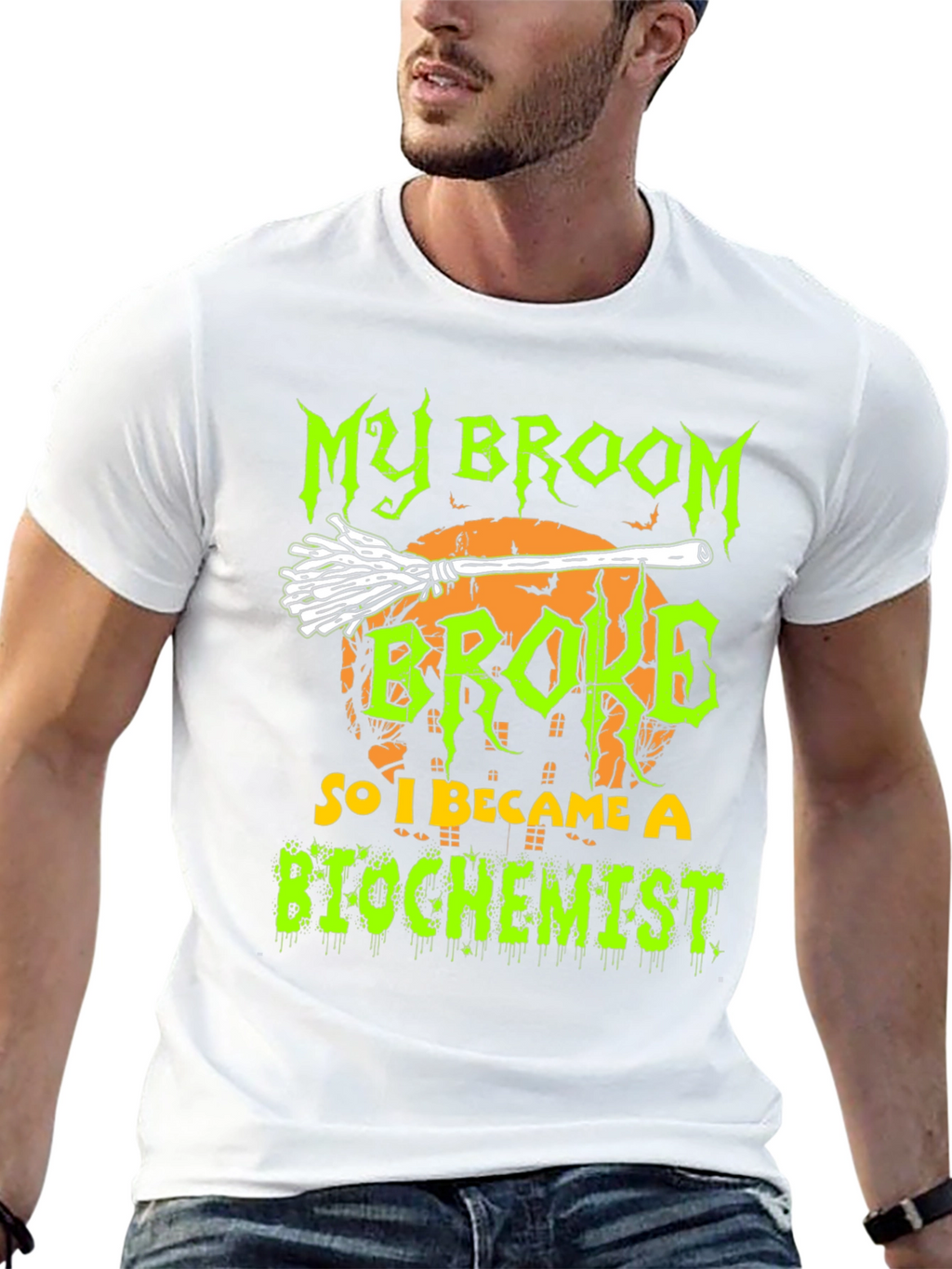 My Broom Broke So I Became A Biochemist T-Shirt