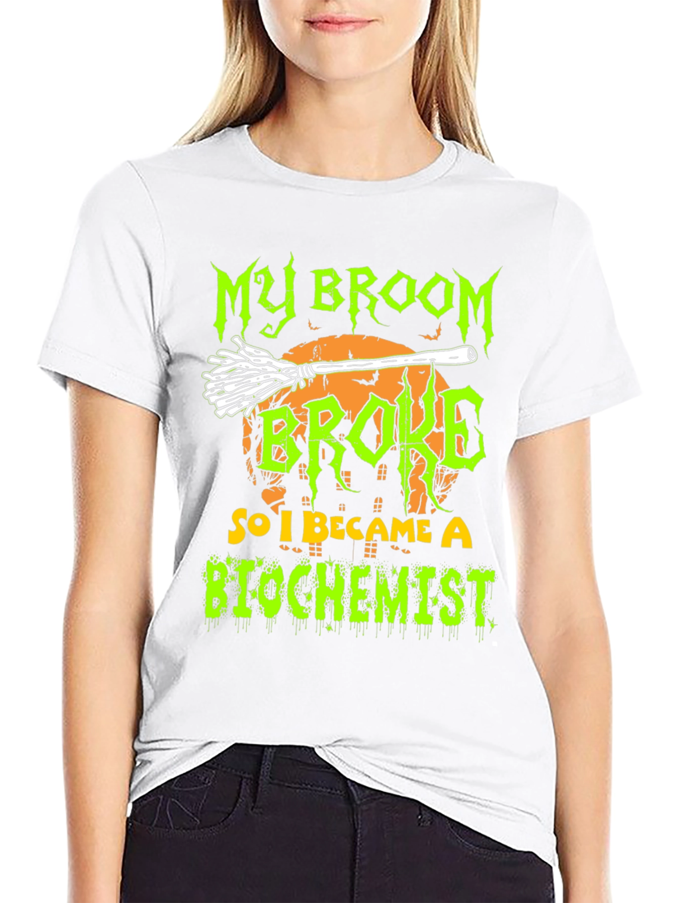 My Broom Broke So I Became A Biochemist T-Shirt