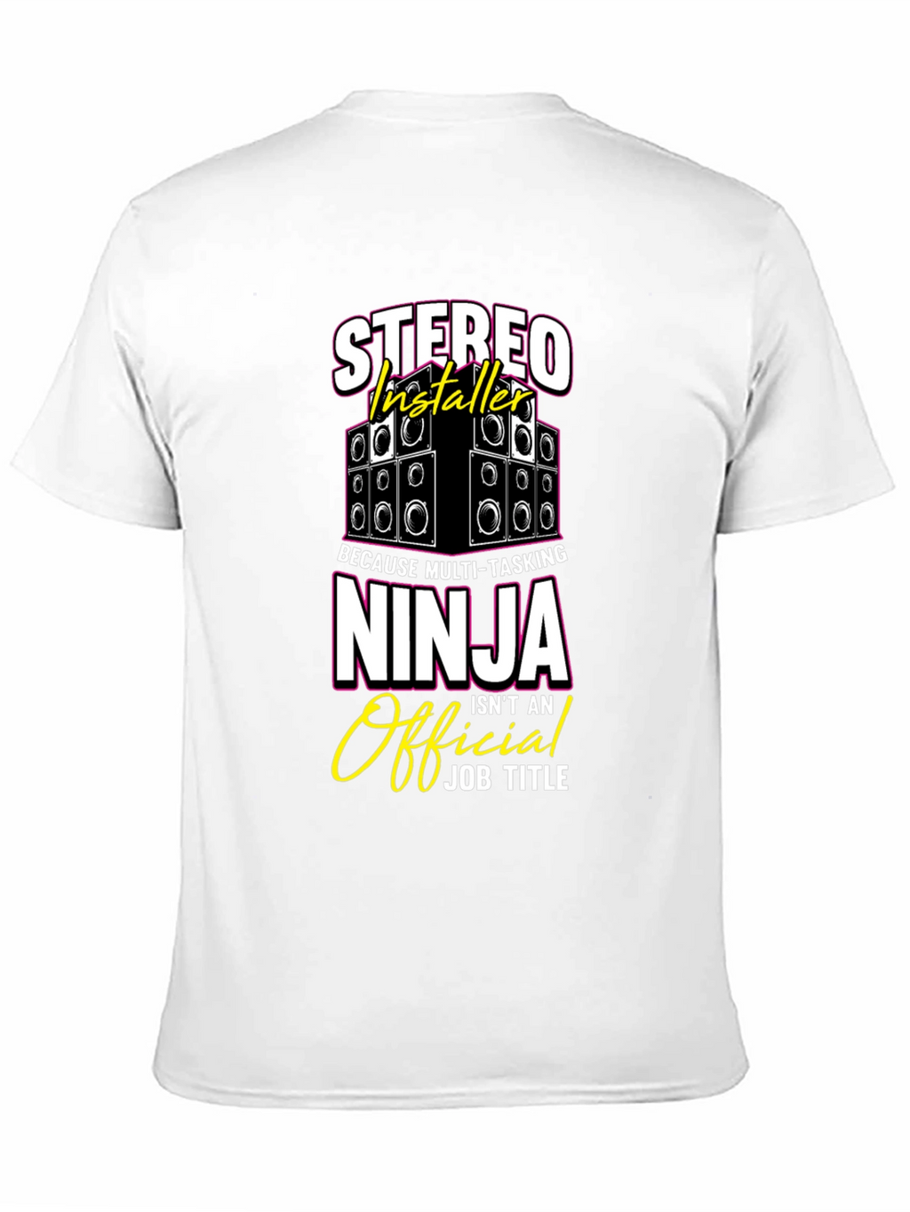 Stereo Installer Ninja T-Shirt Funny Gift