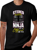 Stereo Installer Ninja T-Shirt Funny Gift