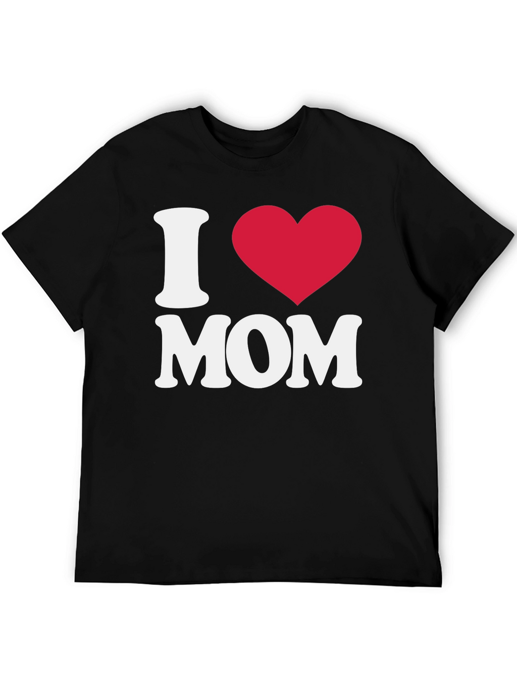 I Heart Mom Black T-Shirt
