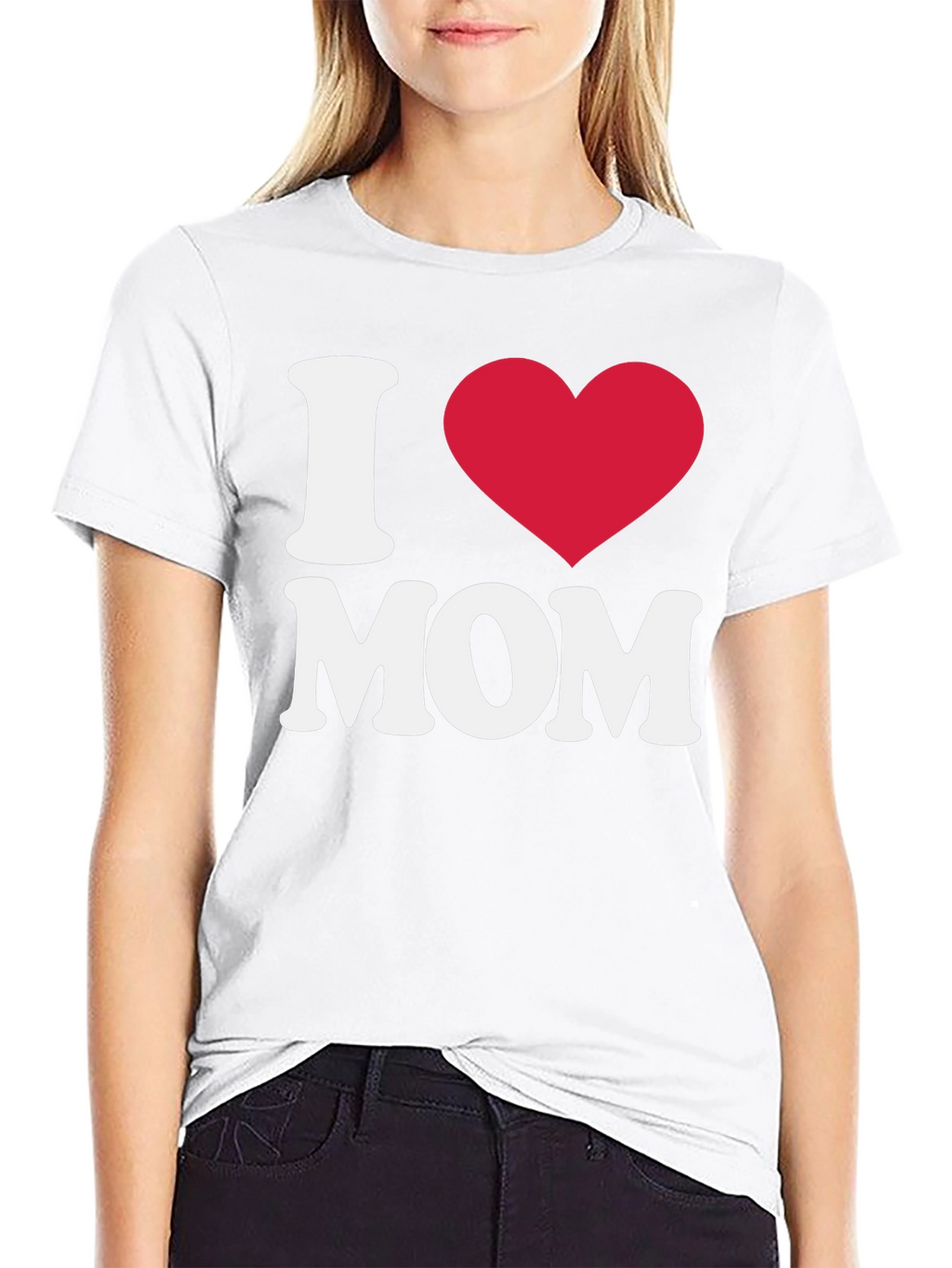 I Heart Mom Black T-Shirt