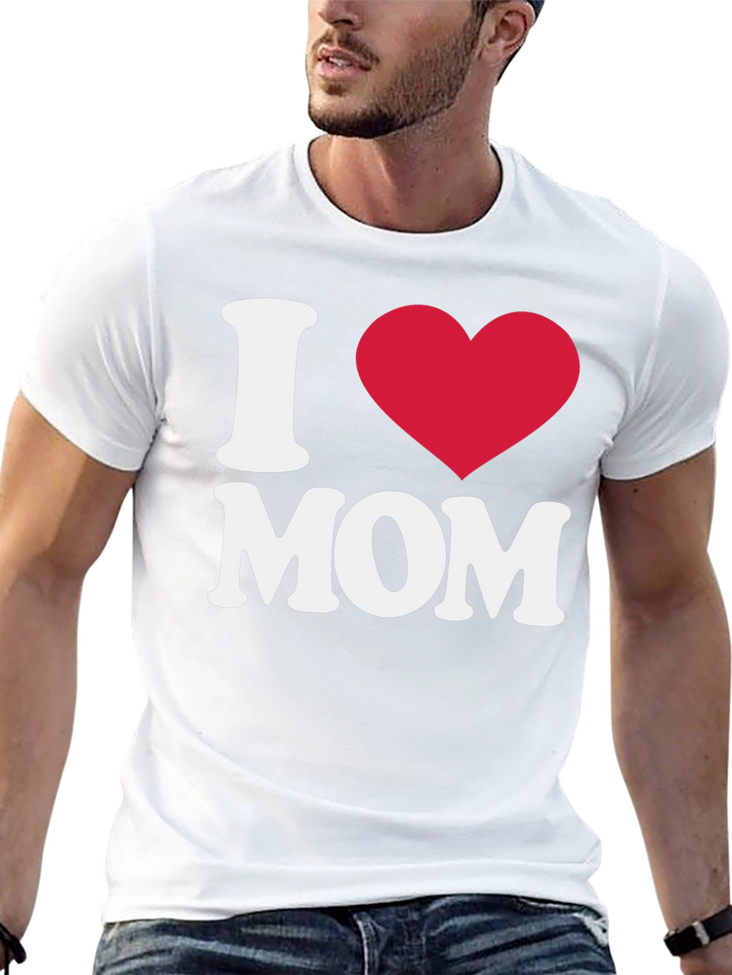 I Heart Mom Black T-Shirt