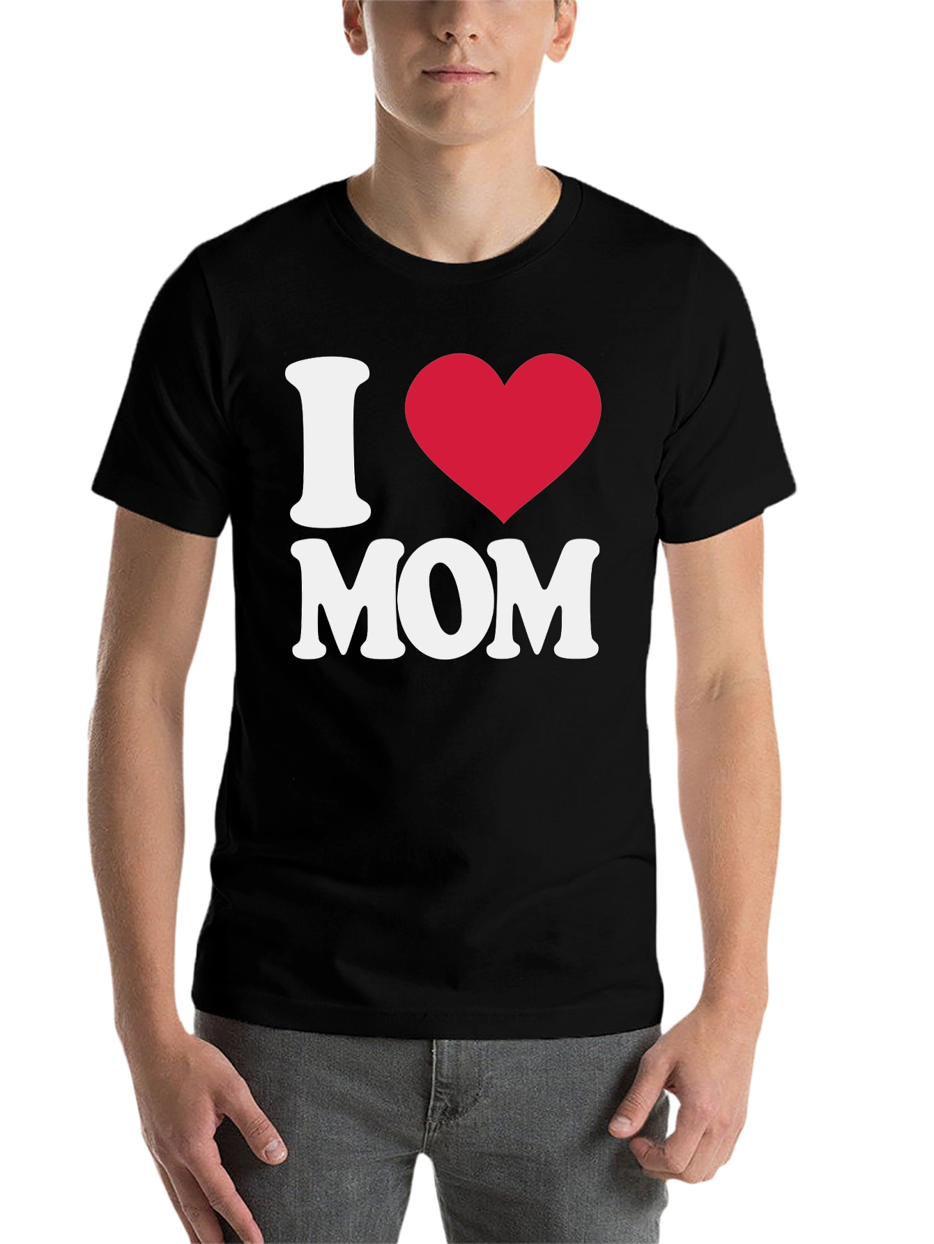 I Heart Mom Black T-Shirt