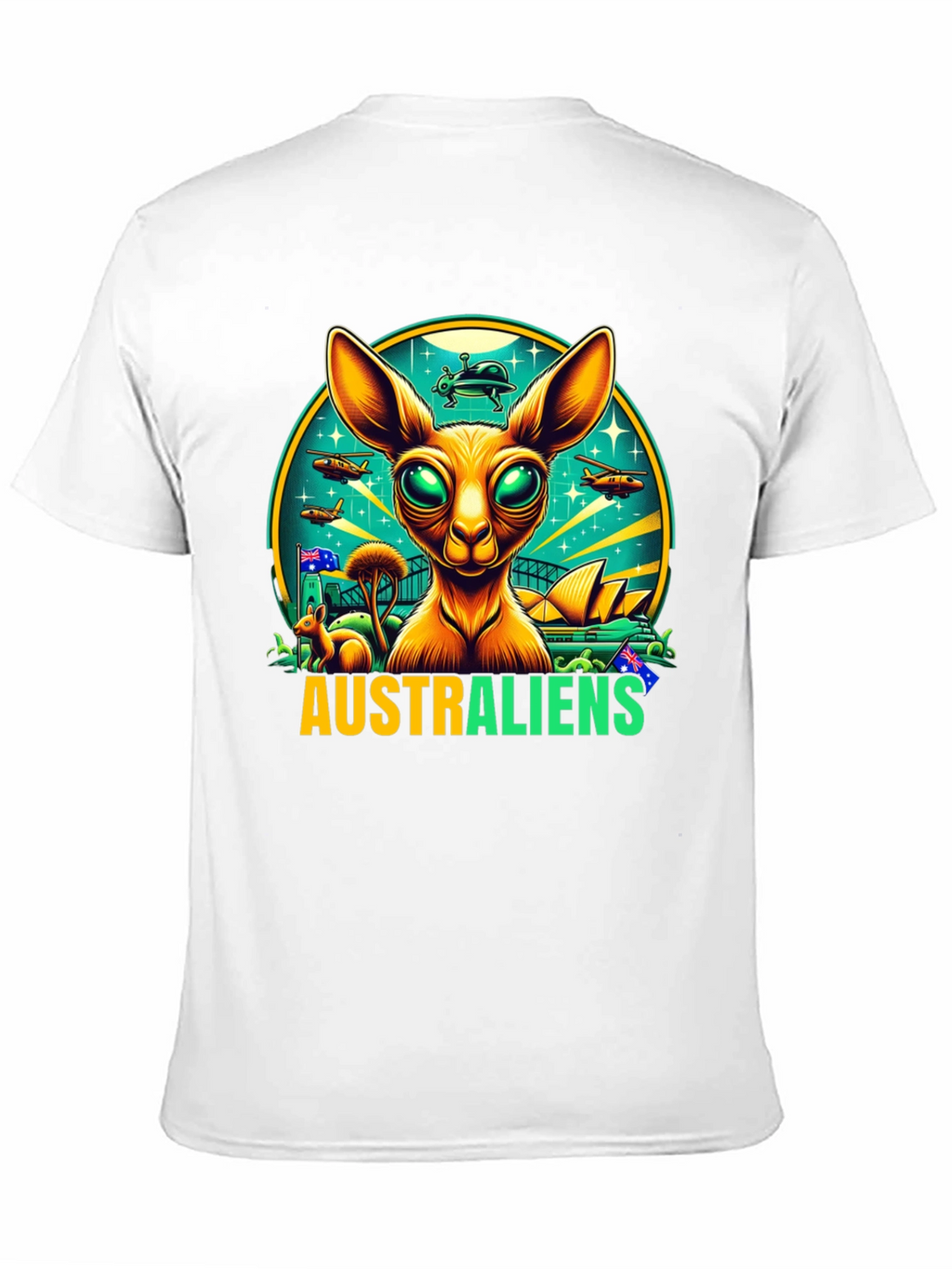 Australiens T-Shirt - Alien Kangaroo Design
