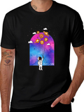 Bitcoin Astronaut Graphic Tee - Crypto Lovers Shirt