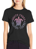 South Padre Island Texas Turtle Graphic T-Shirt