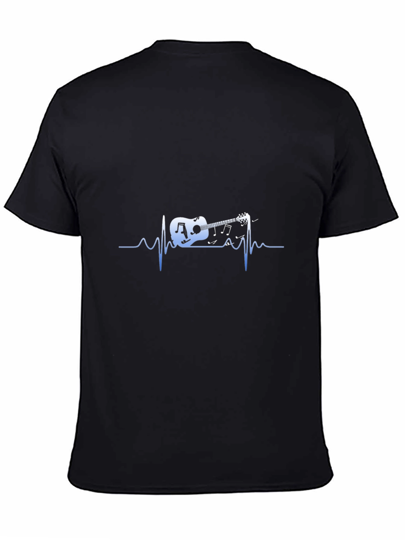 Guitar Heartbeat Graphic Tee - Music Lover Shirt