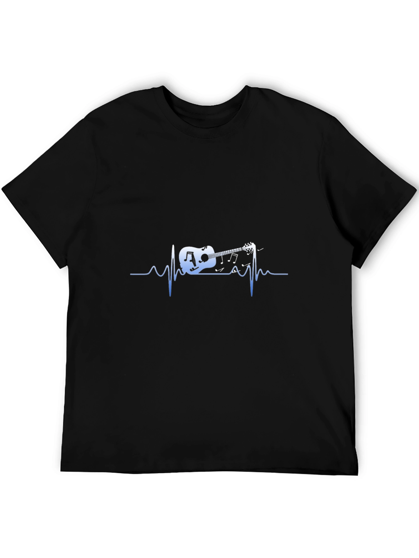 Guitar Heartbeat Graphic Tee - Music Lover Shirt